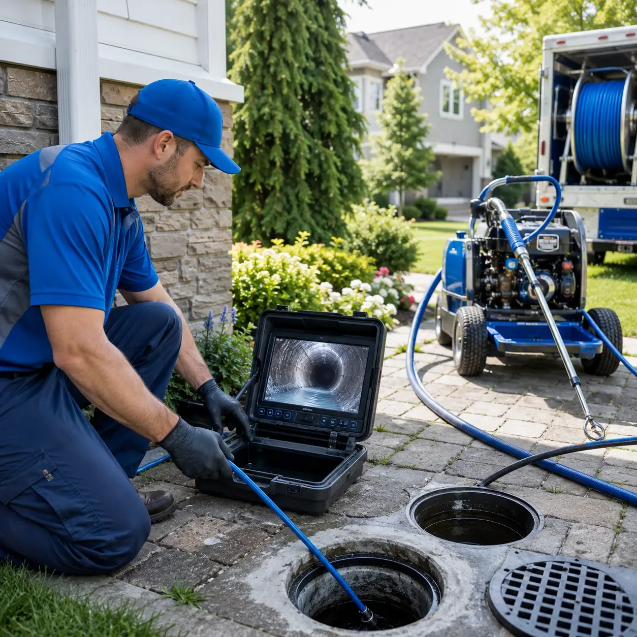 Outdoor drain cleaning professionals serving Shermans Dale, PA